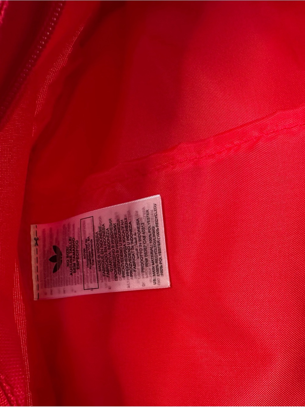 adidas Red Backpack with White Trefoil Logo - Picture 3 of 7